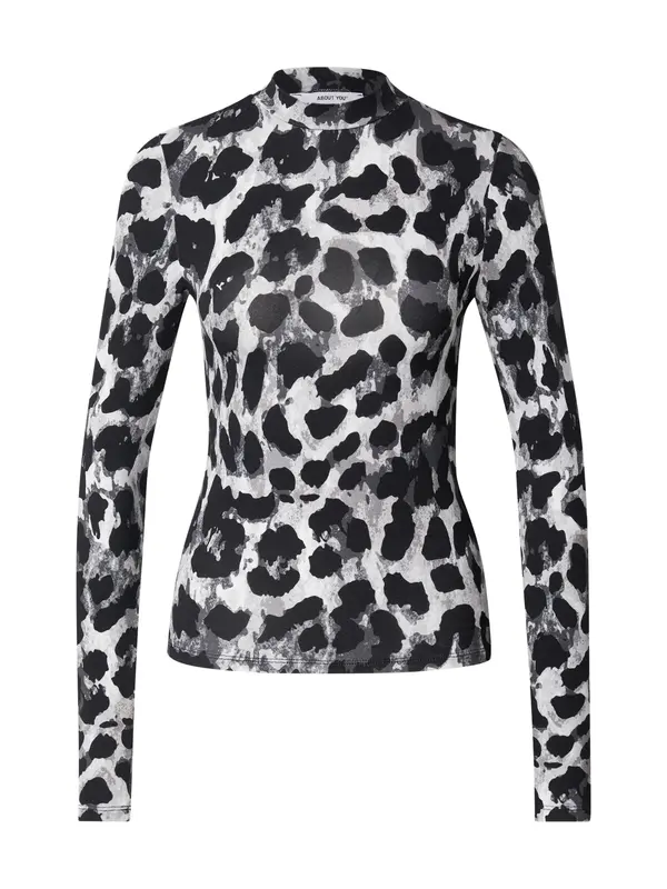 ABOUT YOU ABOUT YOU Majica 'Shelly'  siva / svetlo siva / temno siva / črna