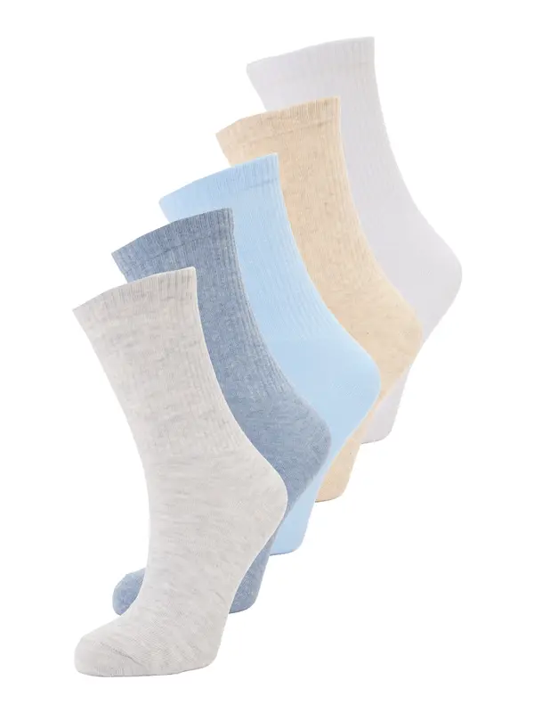 ABOUT YOU ABOUT YOU Nogavice 'Fee'  chamois / opal / svetlo modra / svetlo siva / bela