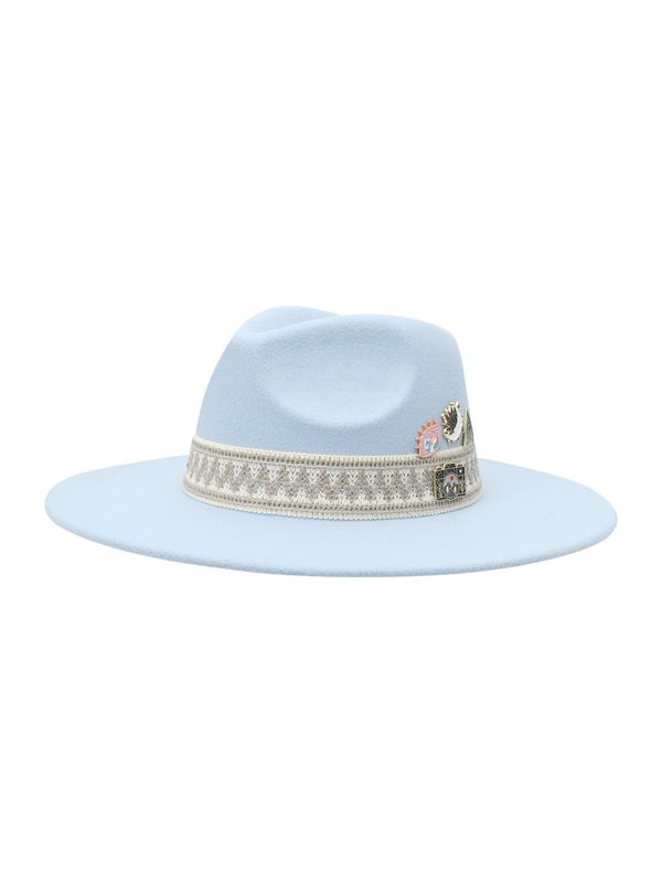 ABOUT YOU x Kamila Šikl ABOUT YOU x Kamila Šikl Kapa 'Ruby'  bež / svetlo modra / volneno bela