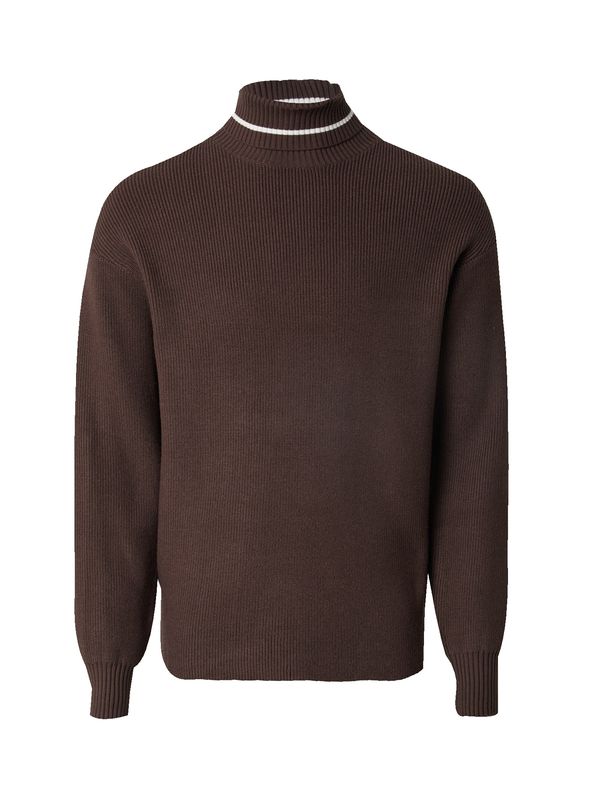 ABOUT YOU x Kevin Trapp ABOUT YOU x Kevin Trapp Pulover  rjava / bela