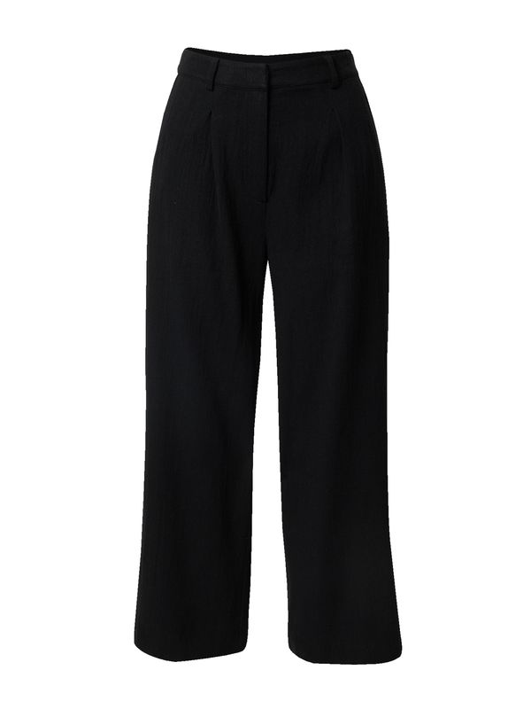 ABOUT YOU x Marie von Behrens ABOUT YOU x Marie von Behrens Hlače z naborki 'Magdalena'  črna