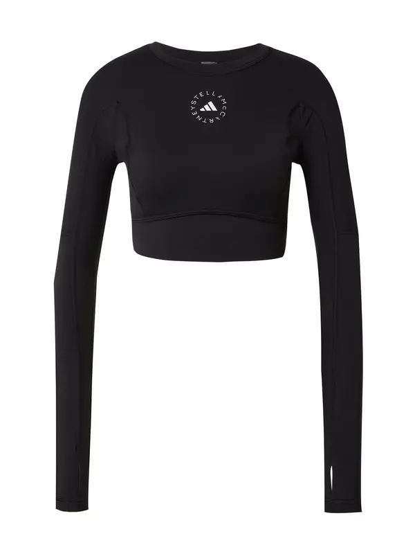ADIDAS BY STELLA MCCARTNEY ADIDAS BY STELLA MCCARTNEY Funkcionalna majica  črna / bela