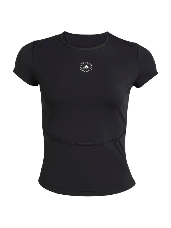 ADIDAS BY STELLA MCCARTNEY ADIDAS BY STELLA MCCARTNEY Funkcionalna majica ' Training'  črna / bela