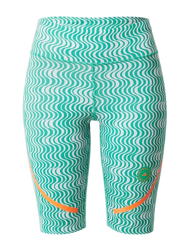 ADIDAS BY STELLA MCCARTNEY ADIDAS BY STELLA MCCARTNEY Športne hlače 'Truepurpose Printed Cycling'  zelena / oranžna / bela