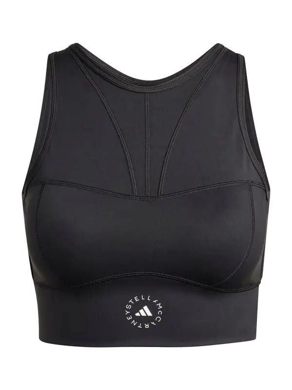 ADIDAS BY STELLA MCCARTNEY ADIDAS BY STELLA MCCARTNEY Športni top ' Training Crop'  črna / bela