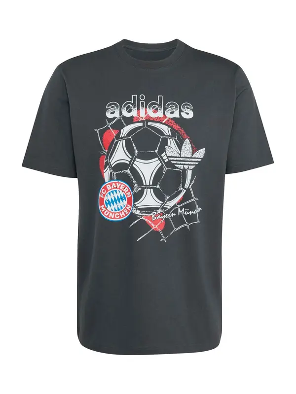 ADIDAS ORIGINALS ADIDAS ORIGINALS Funkcionalna majica 'FCB'  modra / grafit / rdeča / bela