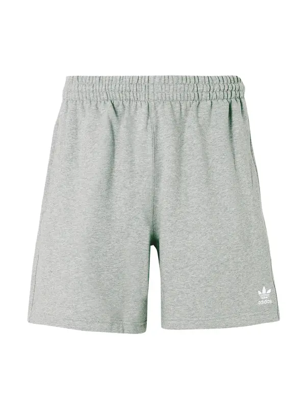 ADIDAS ORIGINALS ADIDAS ORIGINALS Hlače 'ESS'  pegasto siva / bela