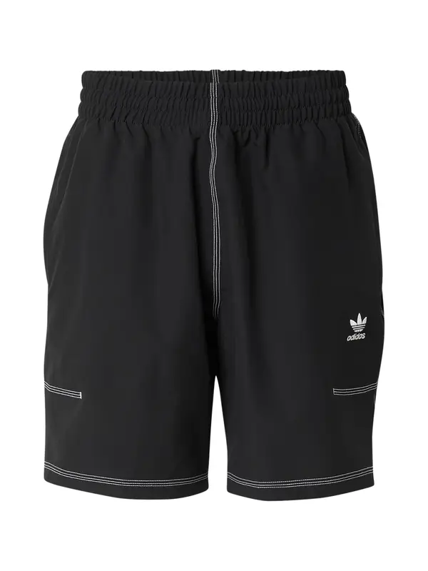 ADIDAS ORIGINALS ADIDAS ORIGINALS Hlače 'Essentials'  črna / bela