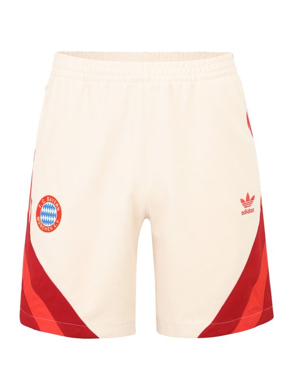 ADIDAS ORIGINALS ADIDAS ORIGINALS Hlače 'FCB OG'  bež / rdeča / temno rdeča