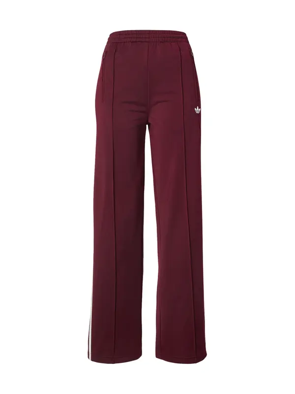 ADIDAS ORIGINALS ADIDAS ORIGINALS Hlače 'Firebird'  burgund / bela