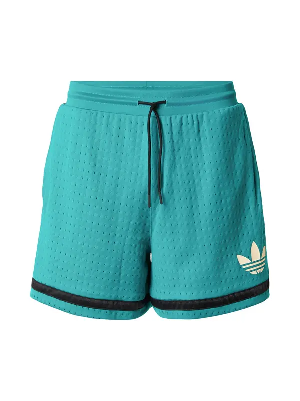 ADIDAS ORIGINALS ADIDAS ORIGINALS Hlače 'Originals Basketball'  turkizna / črna