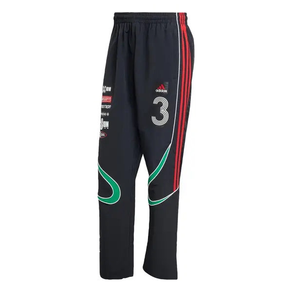 ADIDAS ORIGINALS ADIDAS ORIGINALS Hlače 'Teamgeist'  zelena / rdeča / črna / bela