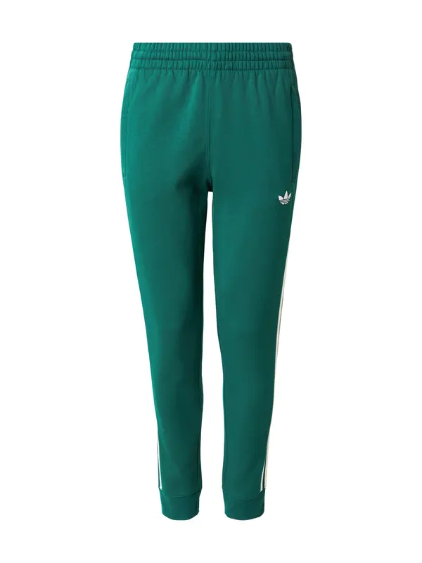 ADIDAS ORIGINALS ADIDAS ORIGINALS Hlače  zelena / bela