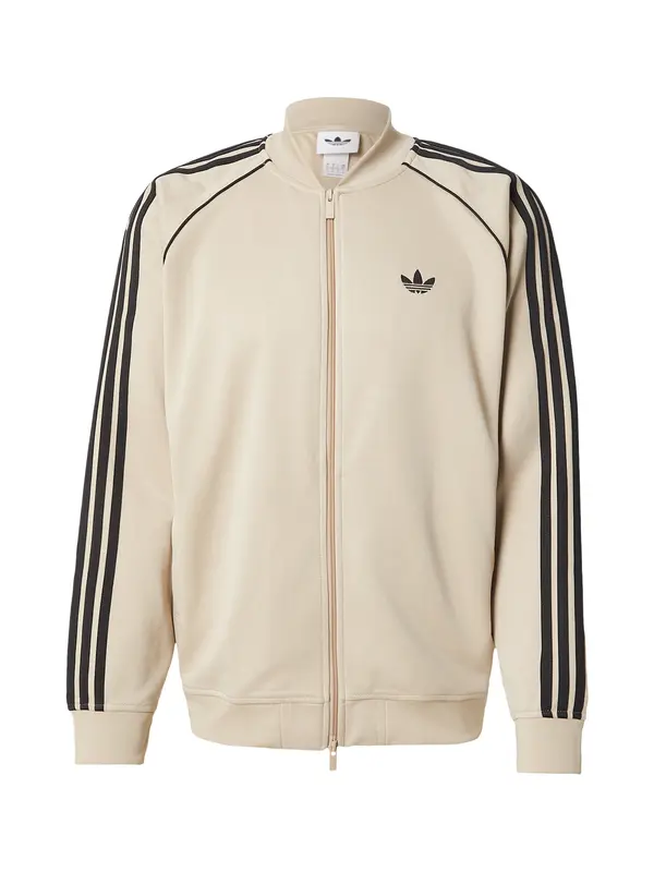 ADIDAS ORIGINALS ADIDAS ORIGINALS Jopa na zadrgo 'Adicolor Classic'  greige / črna