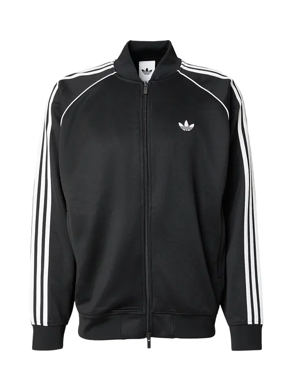 ADIDAS ORIGINALS ADIDAS ORIGINALS Jopa na zadrgo 'Adicolor Classics'  črna / bela