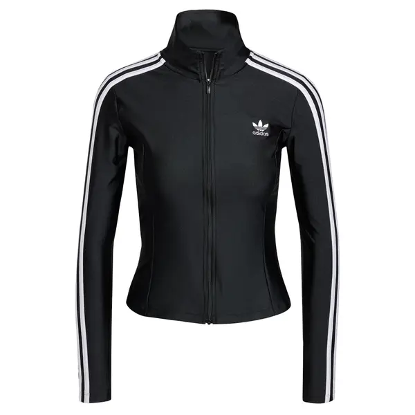 ADIDAS ORIGINALS ADIDAS ORIGINALS Jopa na zadrgo 'Adicolor'  črna / bela