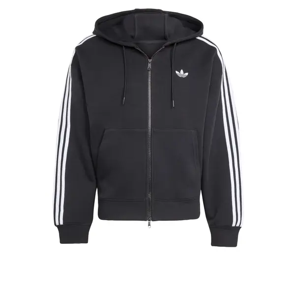 ADIDAS ORIGINALS ADIDAS ORIGINALS Jopa na zadrgo 'Adicolor Spacer'  črna / bela