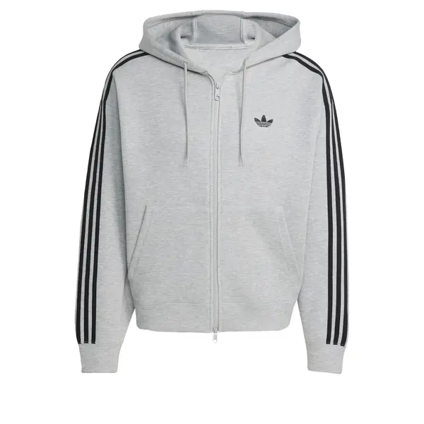 ADIDAS ORIGINALS ADIDAS ORIGINALS Jopa na zadrgo 'Adicolor Spacer'  pegasto siva / črna
