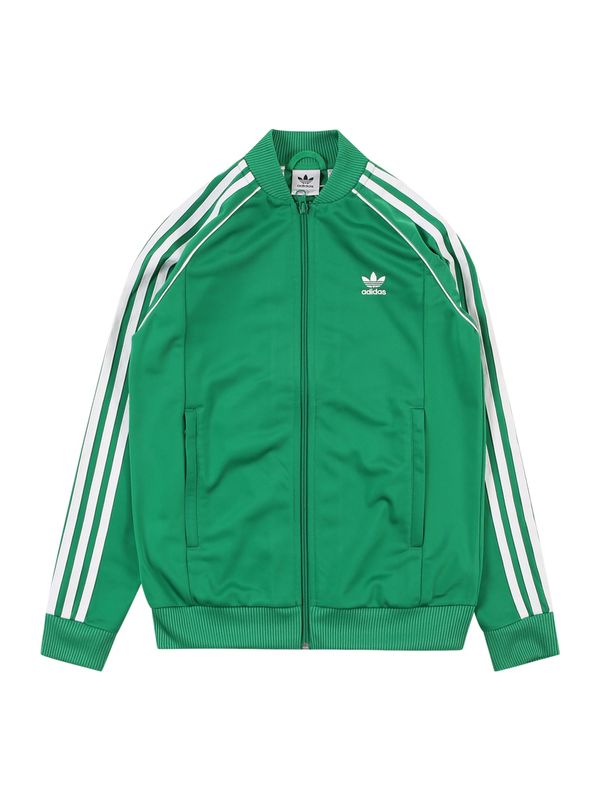 ADIDAS ORIGINALS ADIDAS ORIGINALS Jopa na zadrgo 'Adicolor'  zelena / bela