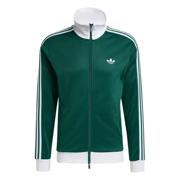 ADIDAS ORIGINALS ADIDAS ORIGINALS Jopa na zadrgo 'Classic'  temno zelena / bela