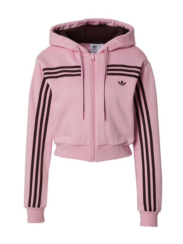 ADIDAS ORIGINALS ADIDAS ORIGINALS Jopa na zadrgo  čokolada / svetlo roza