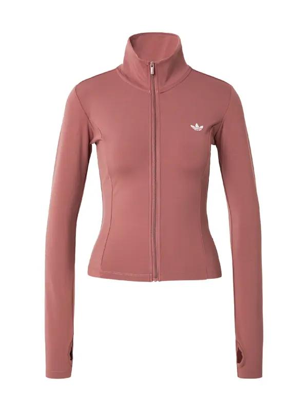 ADIDAS ORIGINALS ADIDAS ORIGINALS Jopa na zadrgo 'ESS'  burgund / bela