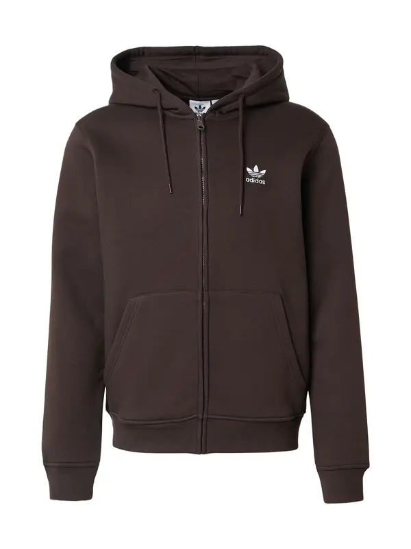 ADIDAS ORIGINALS ADIDAS ORIGINALS Jopa na zadrgo 'ESS'  čokolada / bela