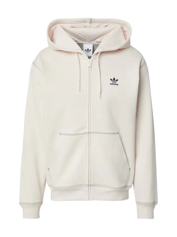 ADIDAS ORIGINALS ADIDAS ORIGINALS Jopa na zadrgo 'Essentials'  črna / bela