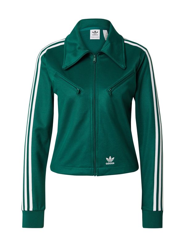 ADIDAS ORIGINALS ADIDAS ORIGINALS Jopa na zadrgo 'Montreal'  temno zelena / bela