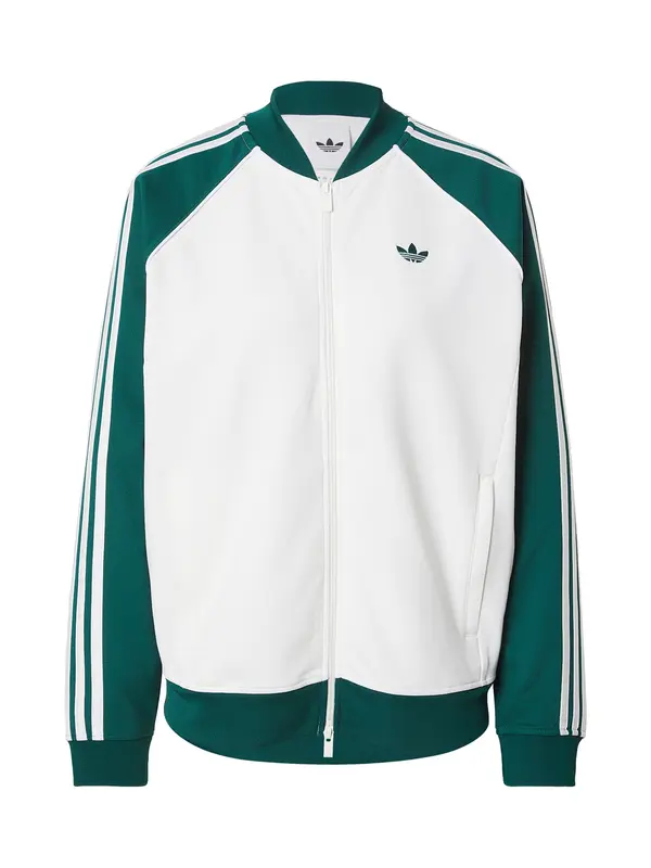 ADIDAS ORIGINALS ADIDAS ORIGINALS Jopa na zadrgo  smaragd / bela