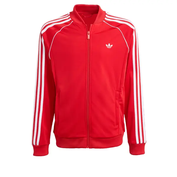 ADIDAS ORIGINALS ADIDAS ORIGINALS Jopa na zadrgo 'SST Track'  živo rdeča / bela