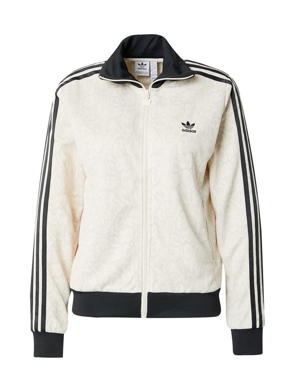 ADIDAS ORIGINALS ADIDAS ORIGINALS Jopa na zadrgo  svetlo siva / črna / off-bela