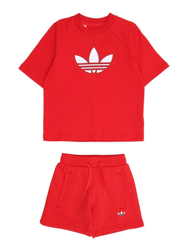 ADIDAS ORIGINALS ADIDAS ORIGINALS Komplet  rdeča / bela