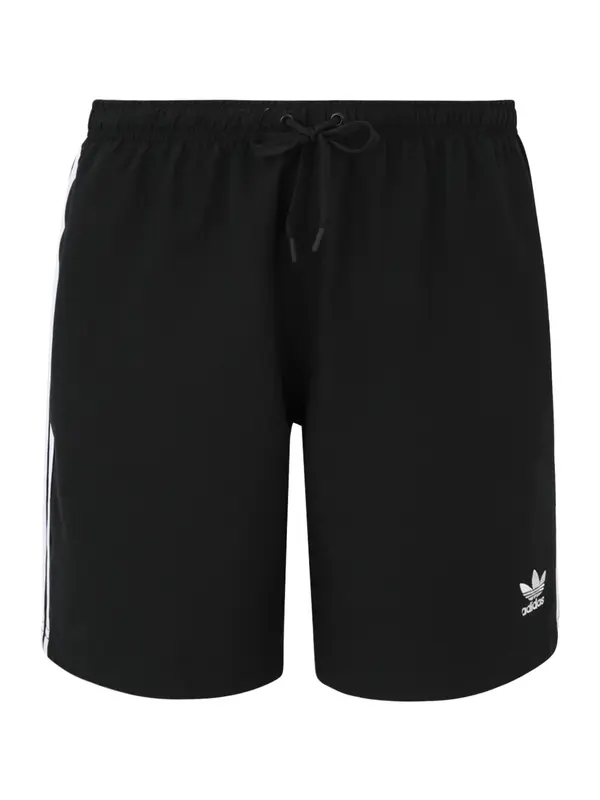 ADIDAS ORIGINALS ADIDAS ORIGINALS Kratke kopalne hlače 'Adicolor'  črna / bela