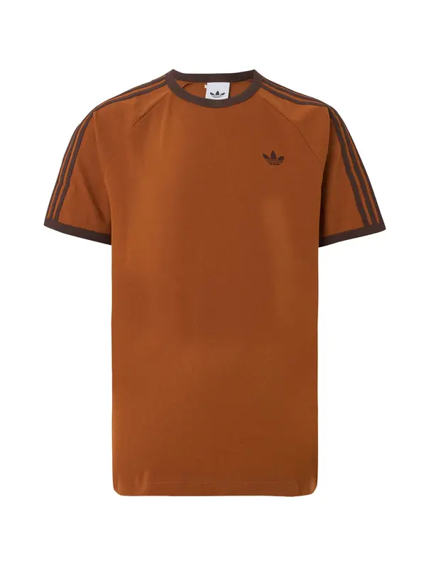 ADIDAS ORIGINALS ADIDAS ORIGINALS Majica '3-STRIPES'  konjak / temno rjava