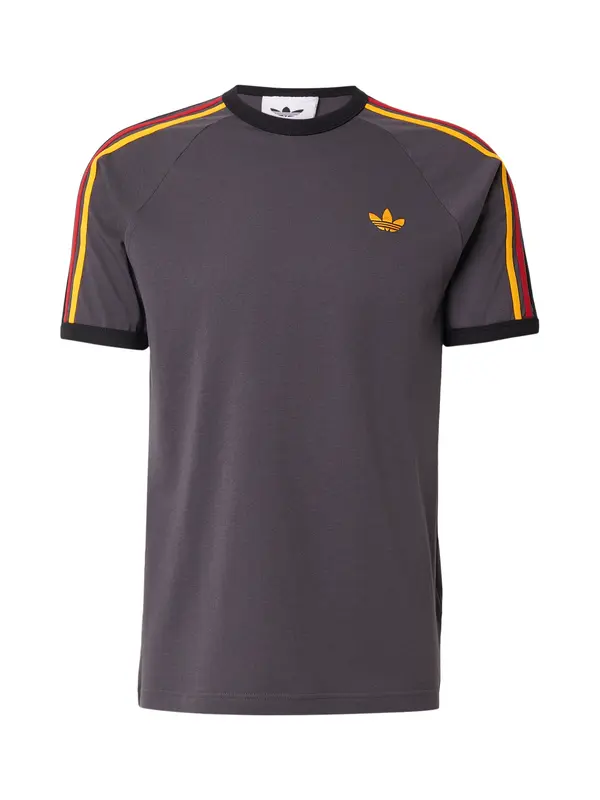ADIDAS ORIGINALS ADIDAS ORIGINALS Majica '3-Stripes'  rumena / temno siva / rdeča / črna