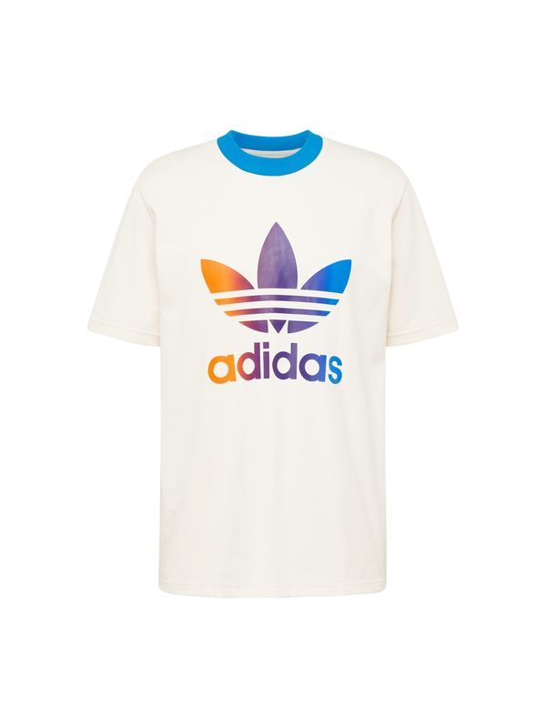 ADIDAS ORIGINALS ADIDAS ORIGINALS Majica 'Adicolor 70S Premium Trefoil'  modra / svetlo lila / oranžna / off-bela