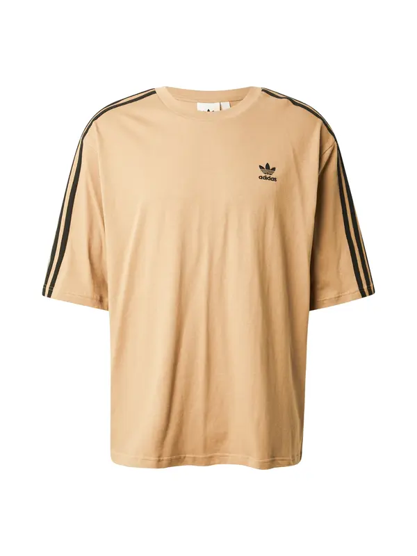 ADIDAS ORIGINALS ADIDAS ORIGINALS Majica 'Adicolor'  kapučino / črna