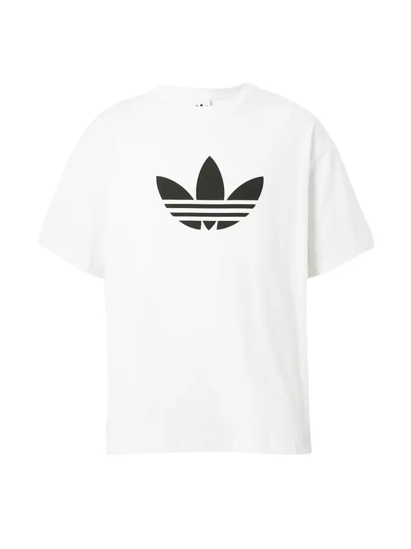 ADIDAS ORIGINALS ADIDAS ORIGINALS Majica 'Adicolor Trefoil'  črna / bela