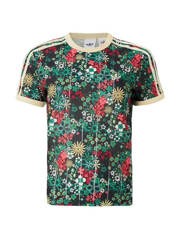 ADIDAS ORIGINALS ADIDAS ORIGINALS Majica 'Adidas Originals x Liberty London'  rumena / smaragd / rdeča / črna