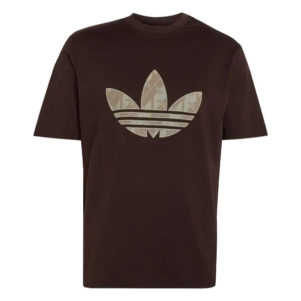 ADIDAS ORIGINALS ADIDAS ORIGINALS Majica  brokat / temno rjava / pastelno zelena