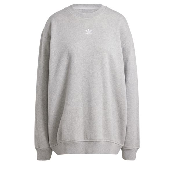 ADIDAS ORIGINALS ADIDAS ORIGINALS Majica 'Essentials Oversized French Terry'  pegasto siva / bela