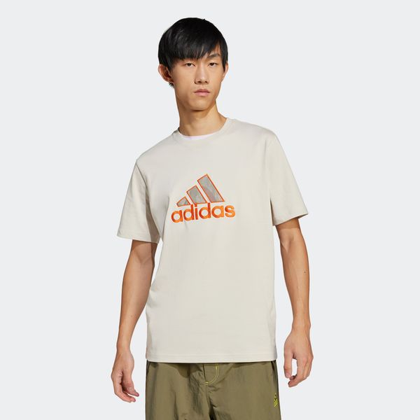 ADIDAS ORIGINALS ADIDAS ORIGINALS Majica 'GRFX'  ecru / svetlo siva / temno oranžna