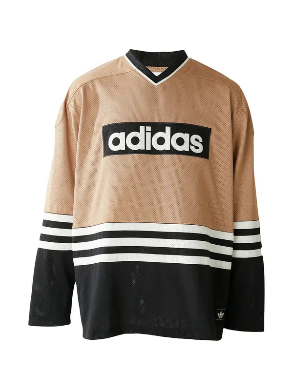ADIDAS ORIGINALS ADIDAS ORIGINALS Majica 'HCKY'  kapučino / črna / bela