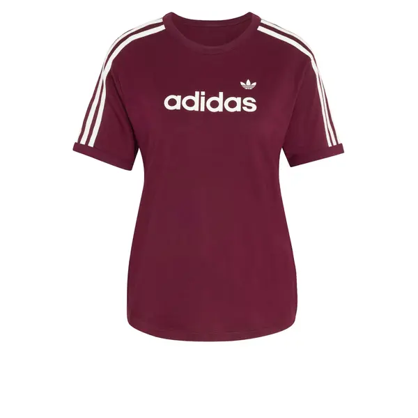 ADIDAS ORIGINALS ADIDAS ORIGINALS Majica 'LINEAR'  burgund / bela
