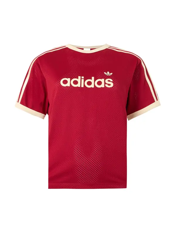 ADIDAS ORIGINALS ADIDAS ORIGINALS Majica 'Linear'  živo rdeča / naravno bela