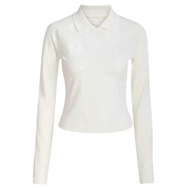 ADIDAS ORIGINALS ADIDAS ORIGINALS Majica 'Long-Sleeve Crest'  bela / off-bela