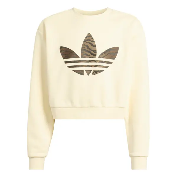 ADIDAS ORIGINALS ADIDAS ORIGINALS Majica 'LOOSE BOXY'  rjava / brokat / off-bela