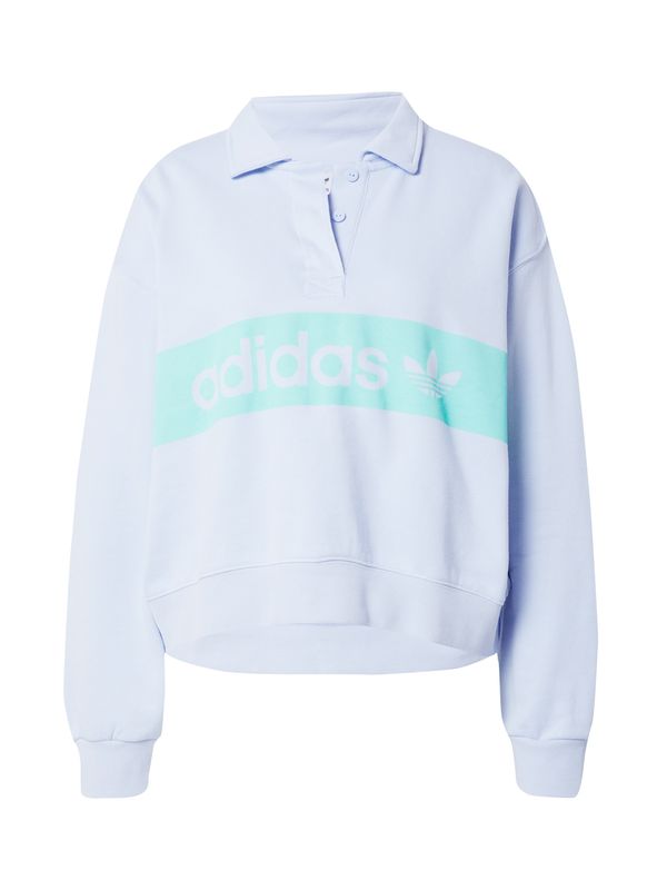 ADIDAS ORIGINALS ADIDAS ORIGINALS Majica 'Loose Collar'  svetlo modra / žad