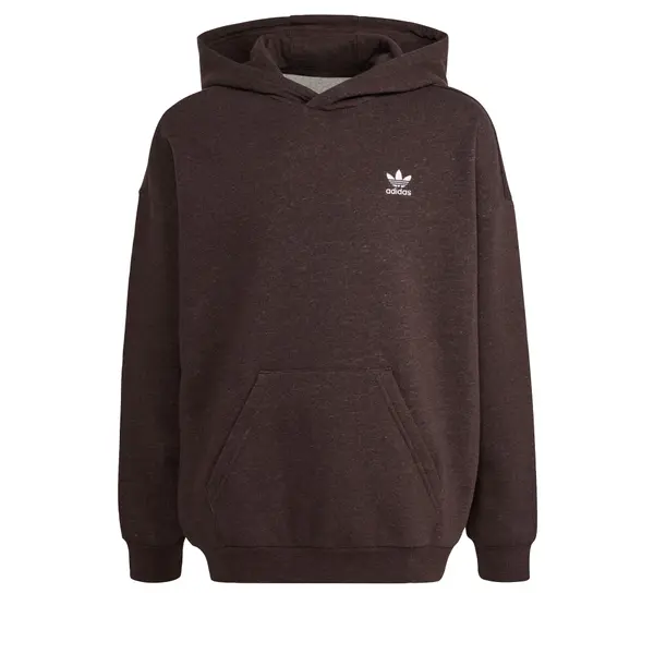 ADIDAS ORIGINALS ADIDAS ORIGINALS Majica 'Loose Fleece Hoodie'  čokolada / bela